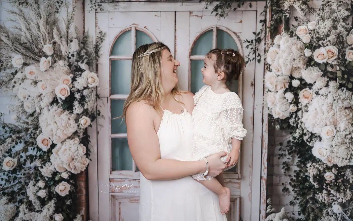 Kate Spring Floral Door Backdrop Designed by Emetselch