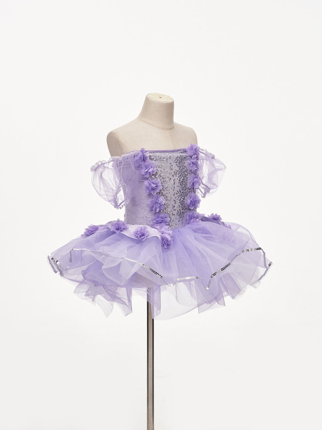 Kate Purple Floral Ballet Kids Dress for Photography