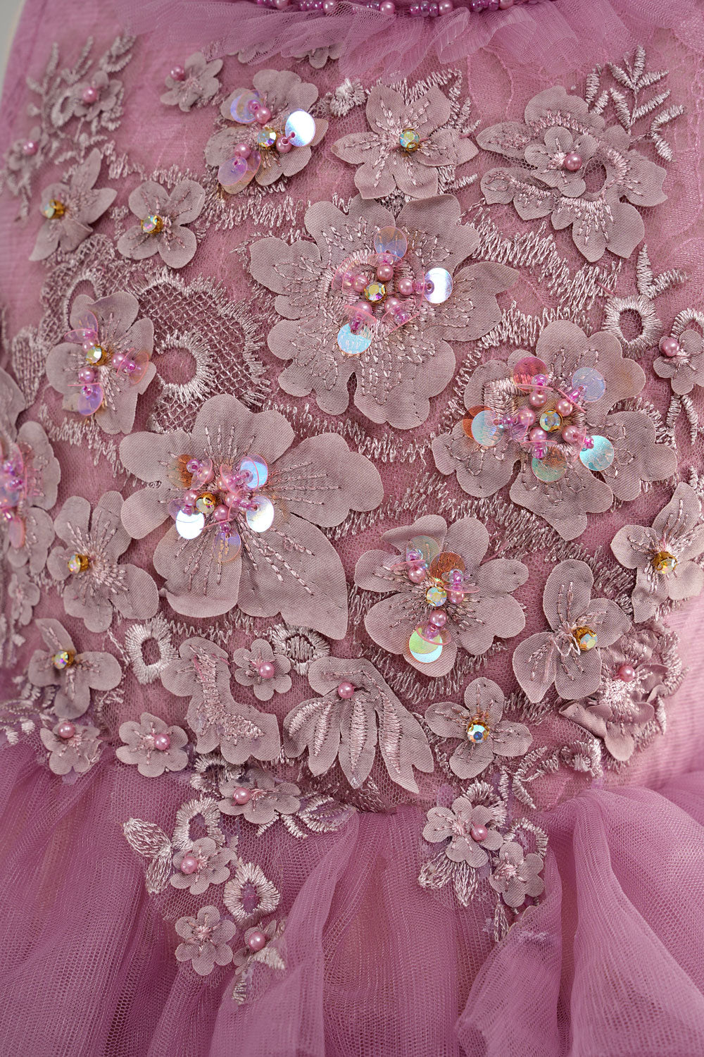 Kate Gradient Pink and Purple Tiered Kids Dress for Photography