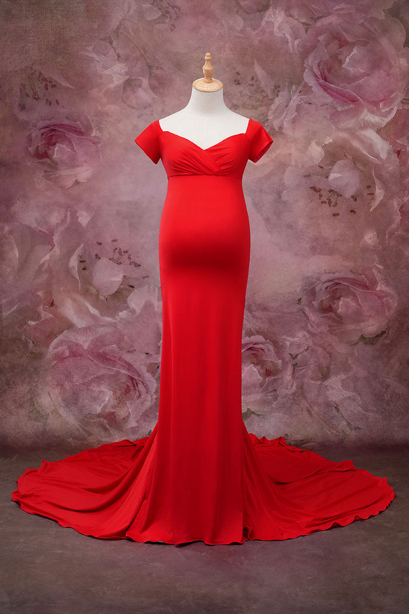 Kate Satin Maternity Photoshoot Dress