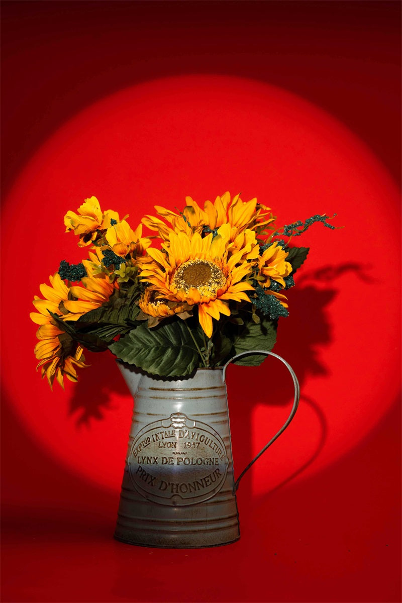 Kate Red Seamless Paper Backdrop with a vase