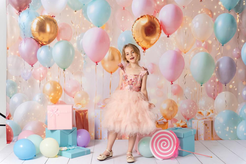 Couture Velvet Roze Sequin Strik Schouder Meisjesjurk voor Fotografie