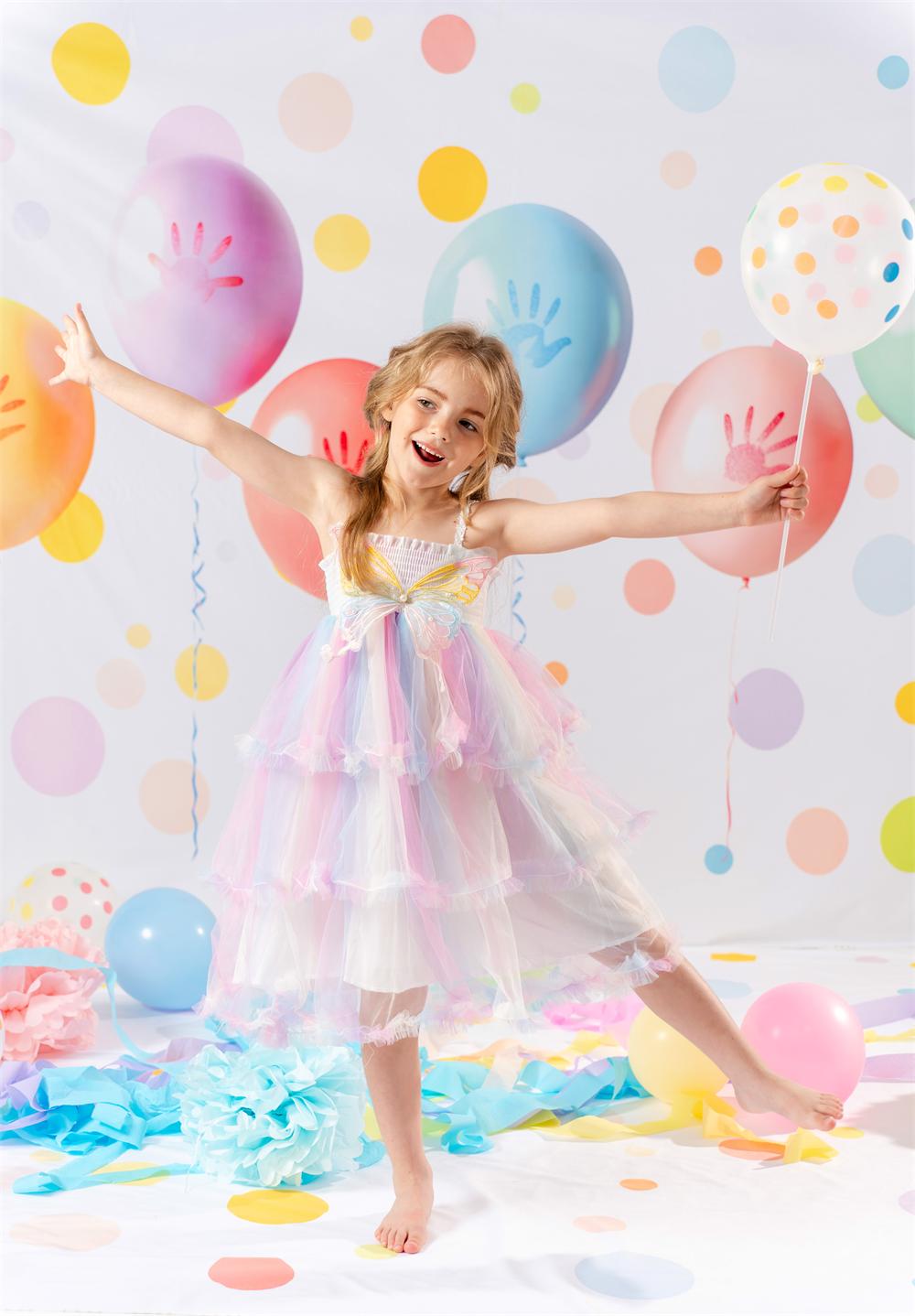 Kate Cake Smash Birthday Colorful Balloon Photo Kit Photography Backdrops&Props Themed Bundle