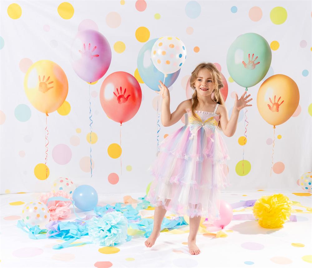 Kate Cake Smash Birthday Colorful Balloon Photo Kit Photography Backdrops&Props Themed Bundle
