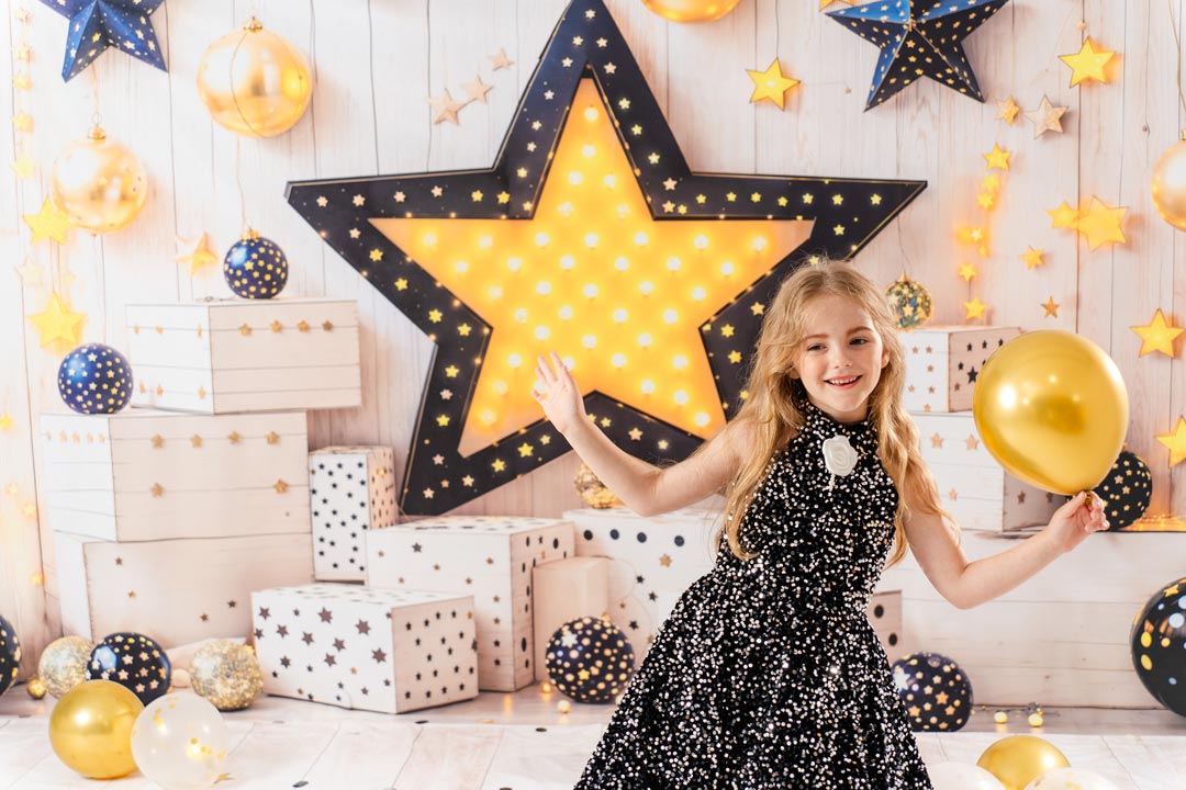 Kate Cake Smash Birthday Star Sequins Photo Kit Photography Backdrops&Props Themed Bundle