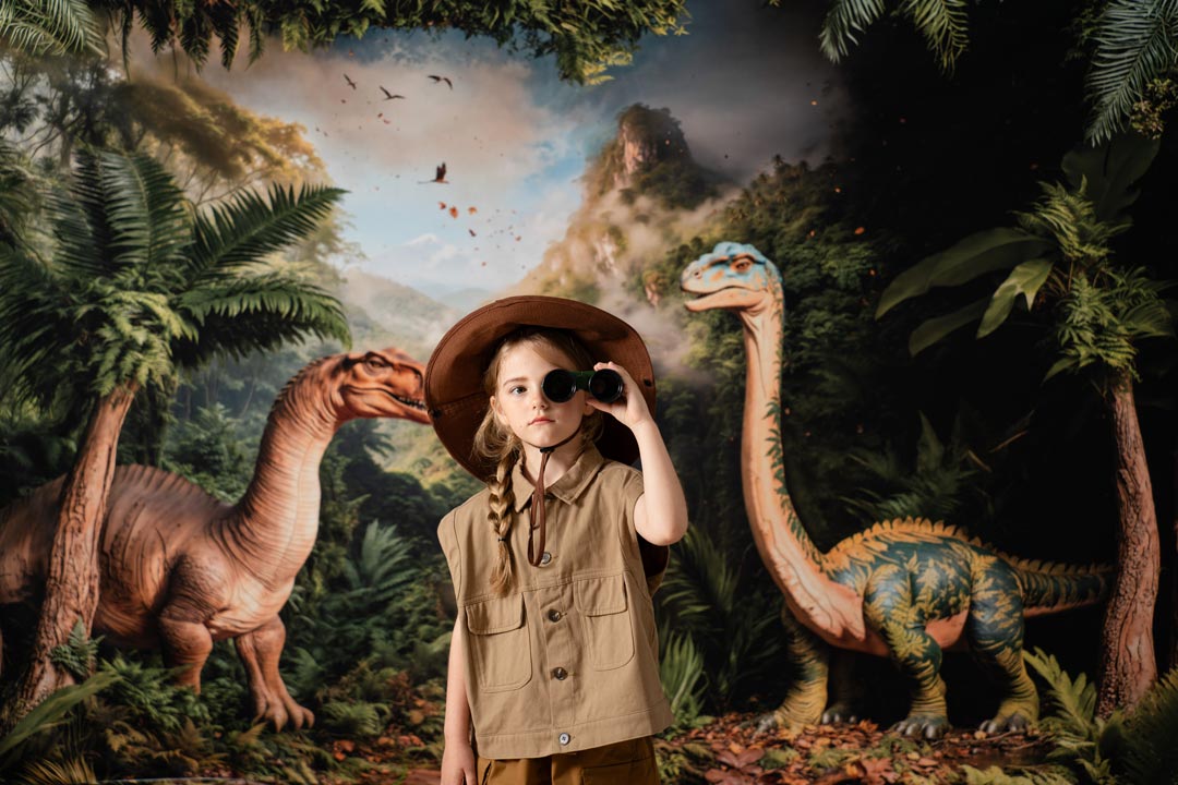 Kate Jungle Dinosaur Explorer Photo Kit Photography Backdrops&Props Themed Bundle