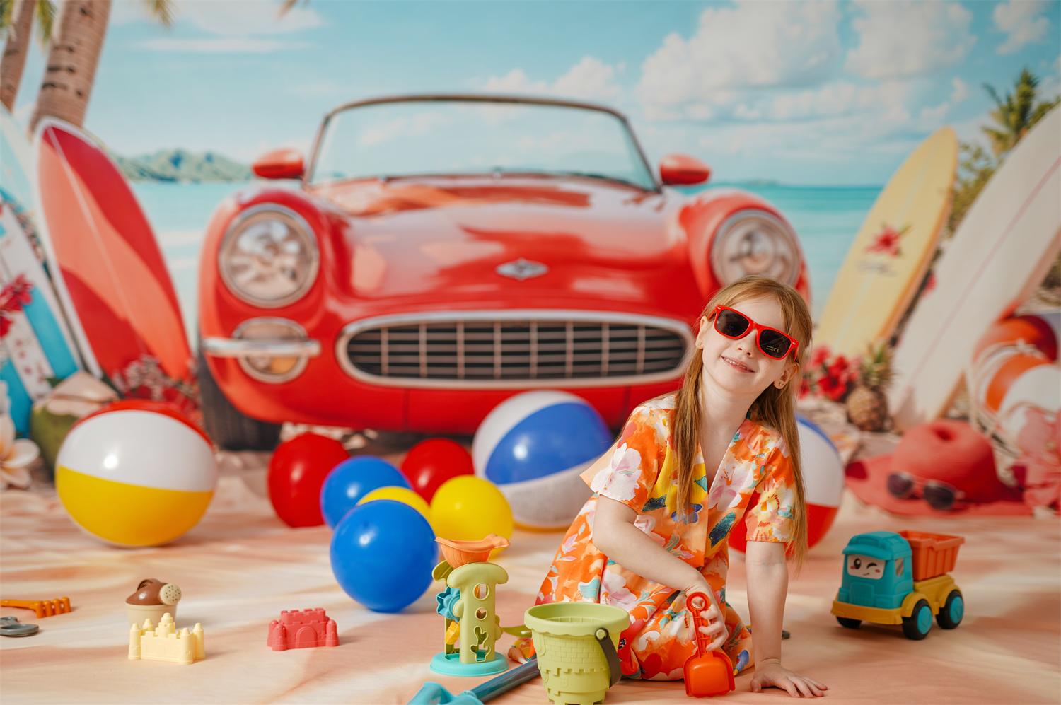 Valentine's Pink Candy House Foto Achtergrond Designed by Mini MakeBelieve