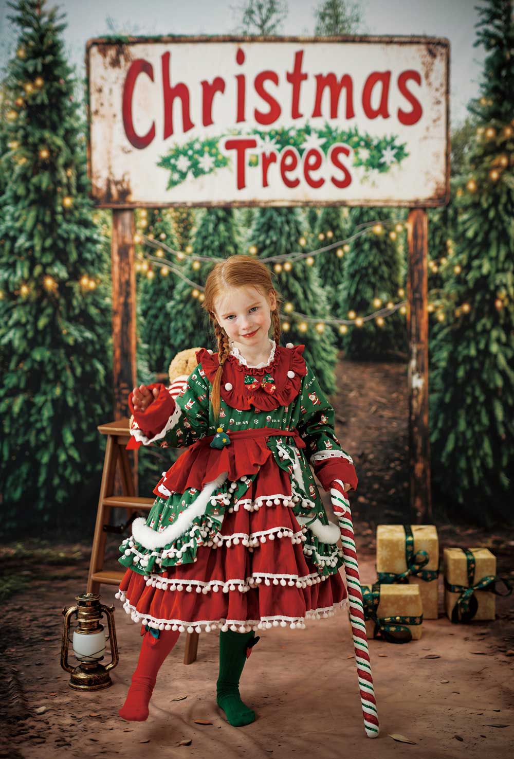 Couture Velvet Roze Sequin Strik Schouder Meisjesjurk voor Fotografie