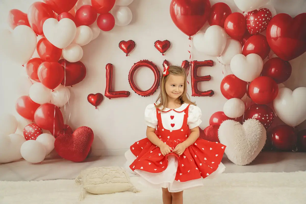 Kate Spring/Summer Heart Collar Kids Dress for Photography