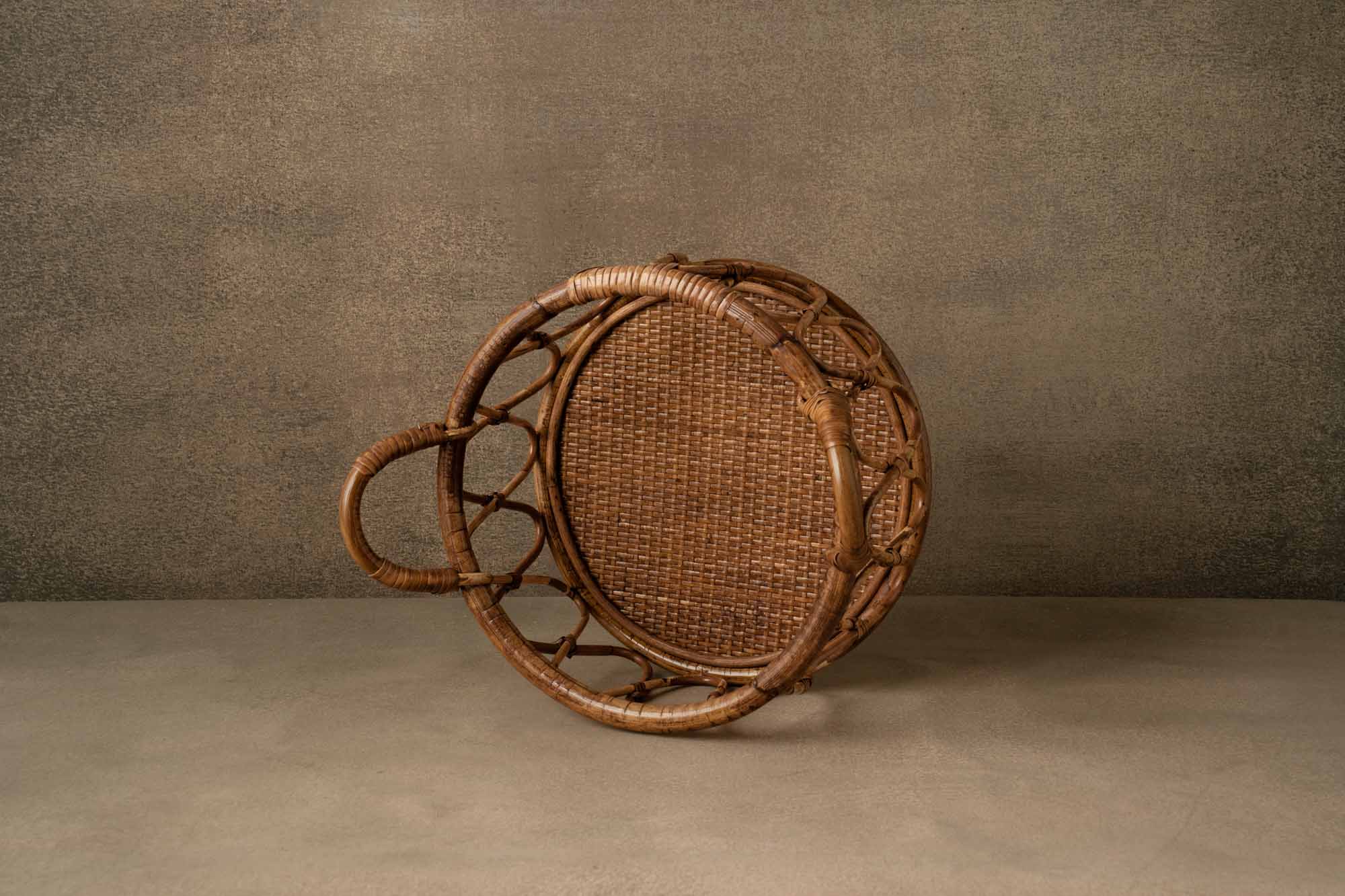 RTS Kate Bamboo Round Woven Basket Newborn Props US ONLY