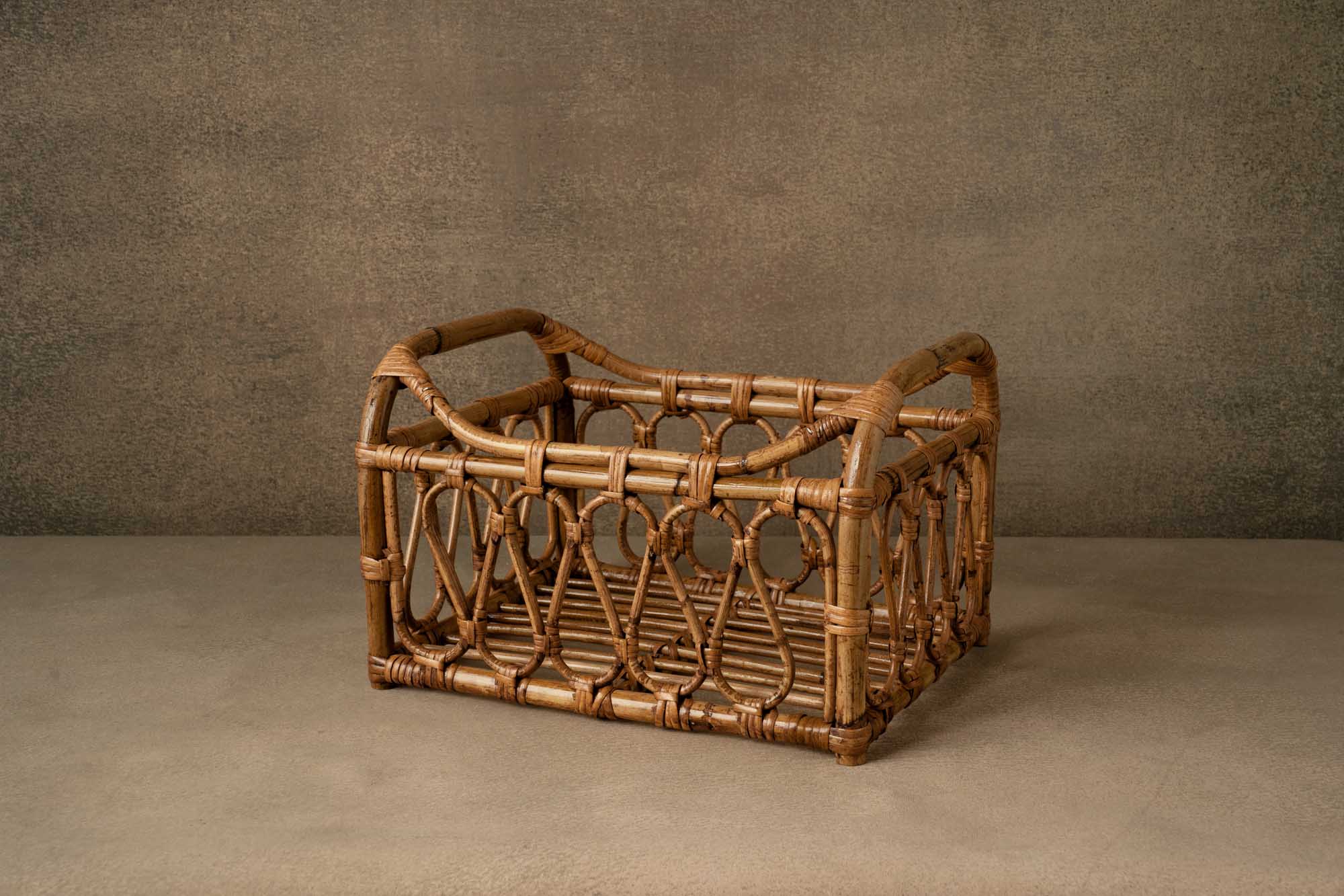 Kate Bamboo Square Woven Basket Newborn Bed Props