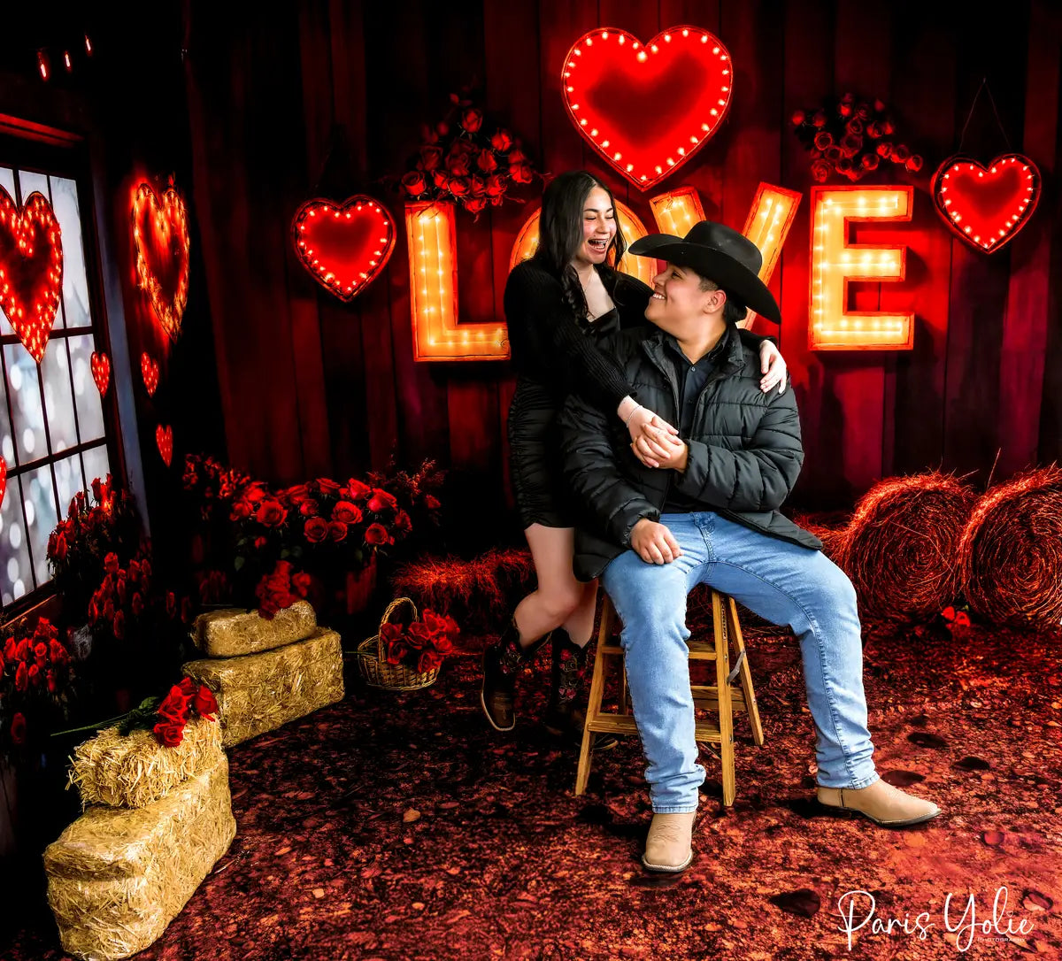 Conjunto de habitación rústico Love Lights