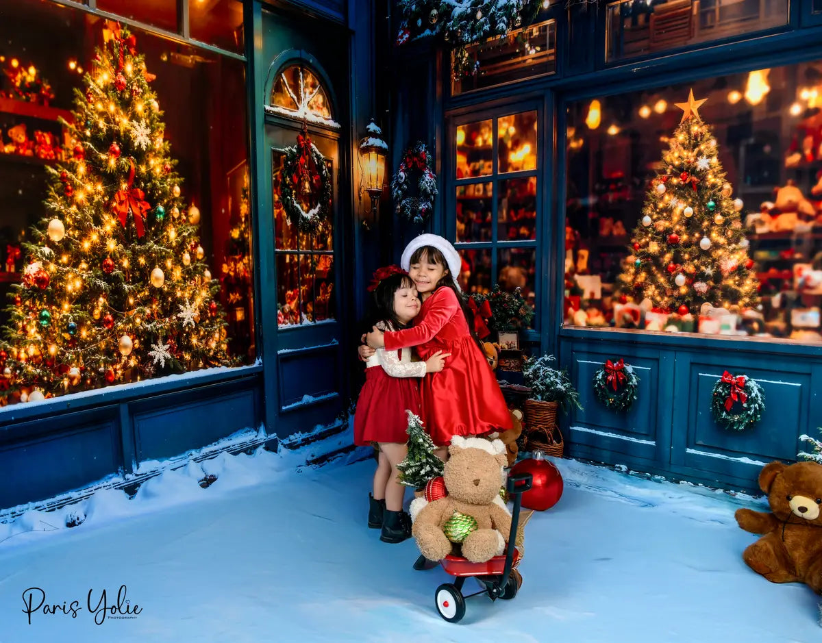 Kate Christmas Tree Shop Teddy Bear Window Room Set