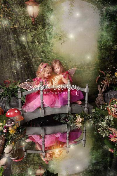 Kate Spring Green Dreamlike Fairytale Backdrops for Photoshoot - Kate Backdrop