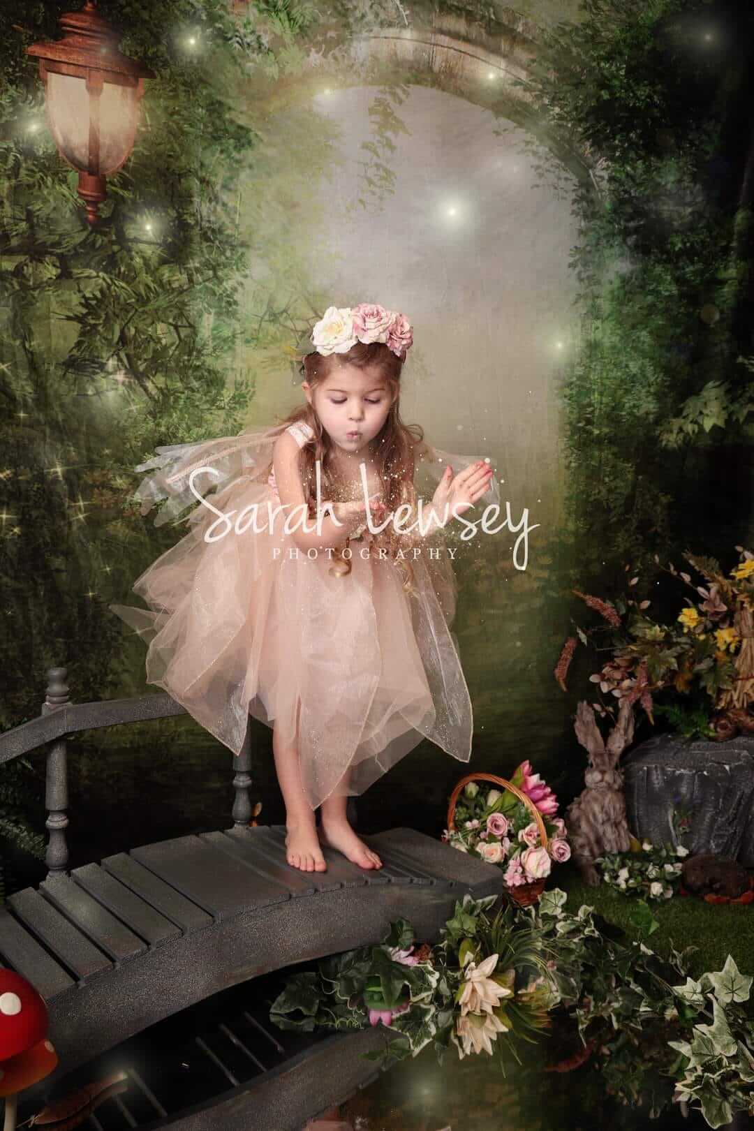 Kate Spring Green Dreamlike Fairytale Backdrops for Photoshoot - Kate Backdrop