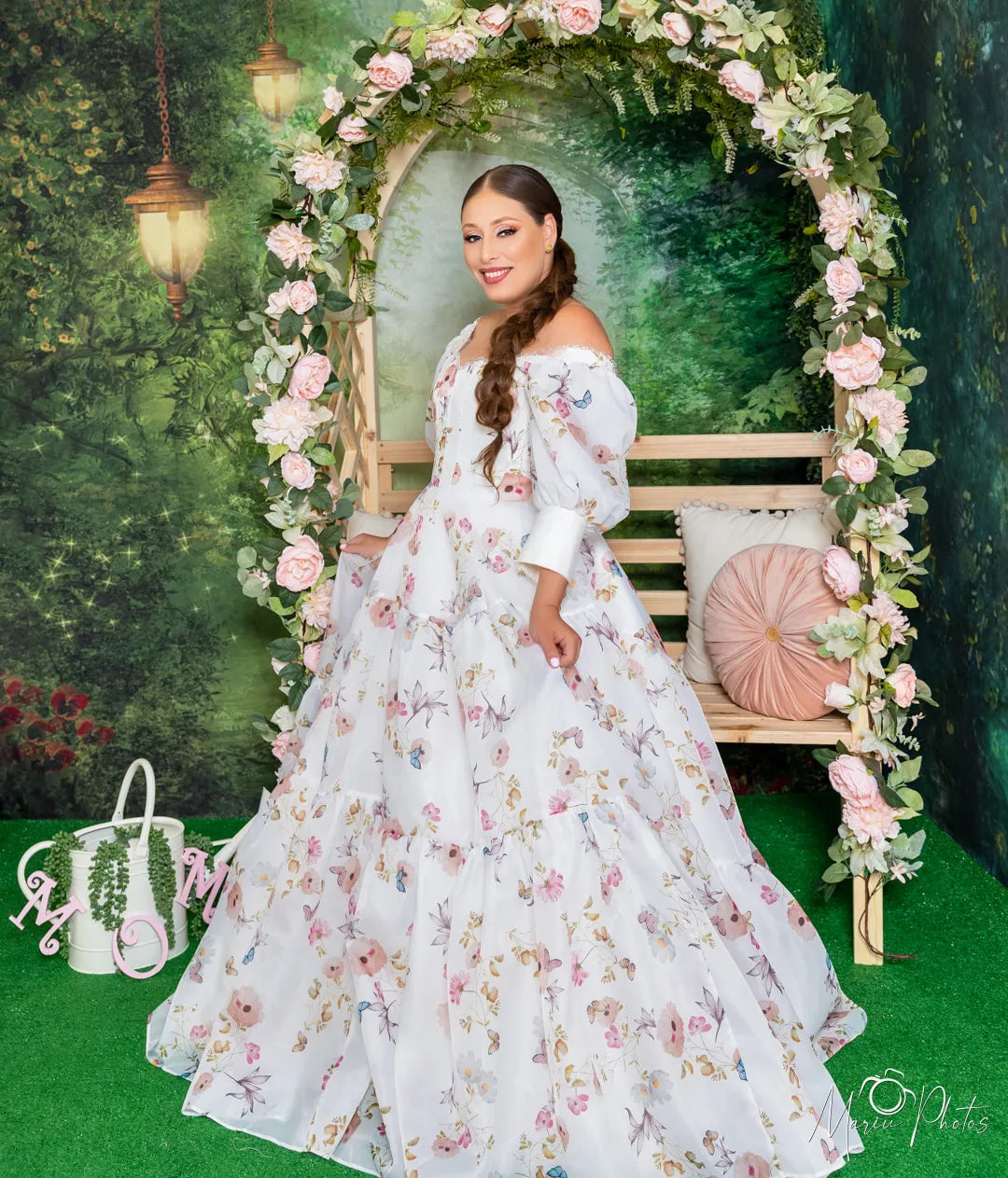 Kate Spring Green Dreamlike Fairytale Backdrops for Photoshoot - Kate Backdrop