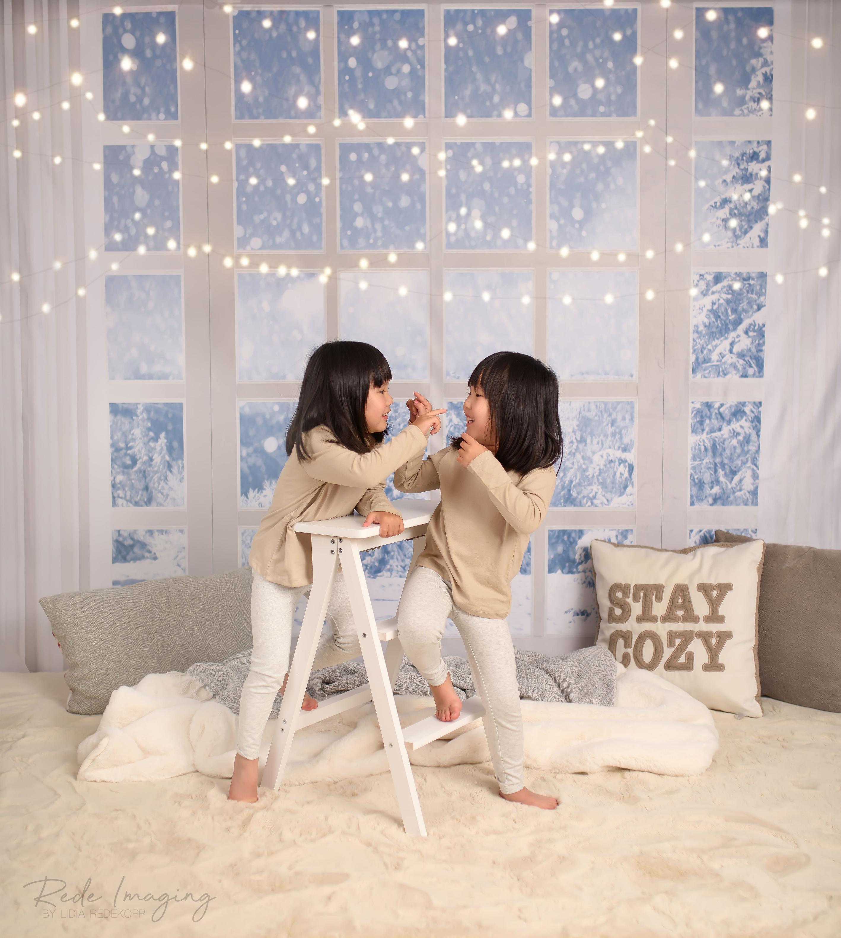 Kate White Wooden Ladder Photography Props