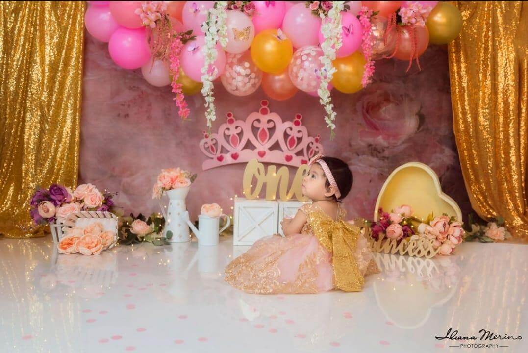 Kate Fine Art Blurry Florals Pink Backdrop Designed by GQ - Kate Backdrop