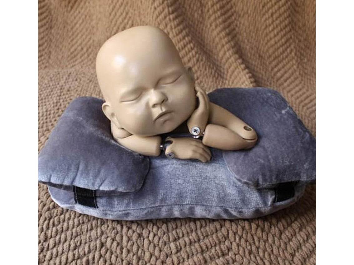 3 pezzi di accessori per fotografia neonatale in velluto per cuscini posizionamento sdraiato