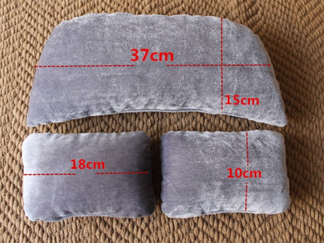 3 pezzi di accessori per fotografia neonatale in velluto per cuscini posizionamento sdraiato