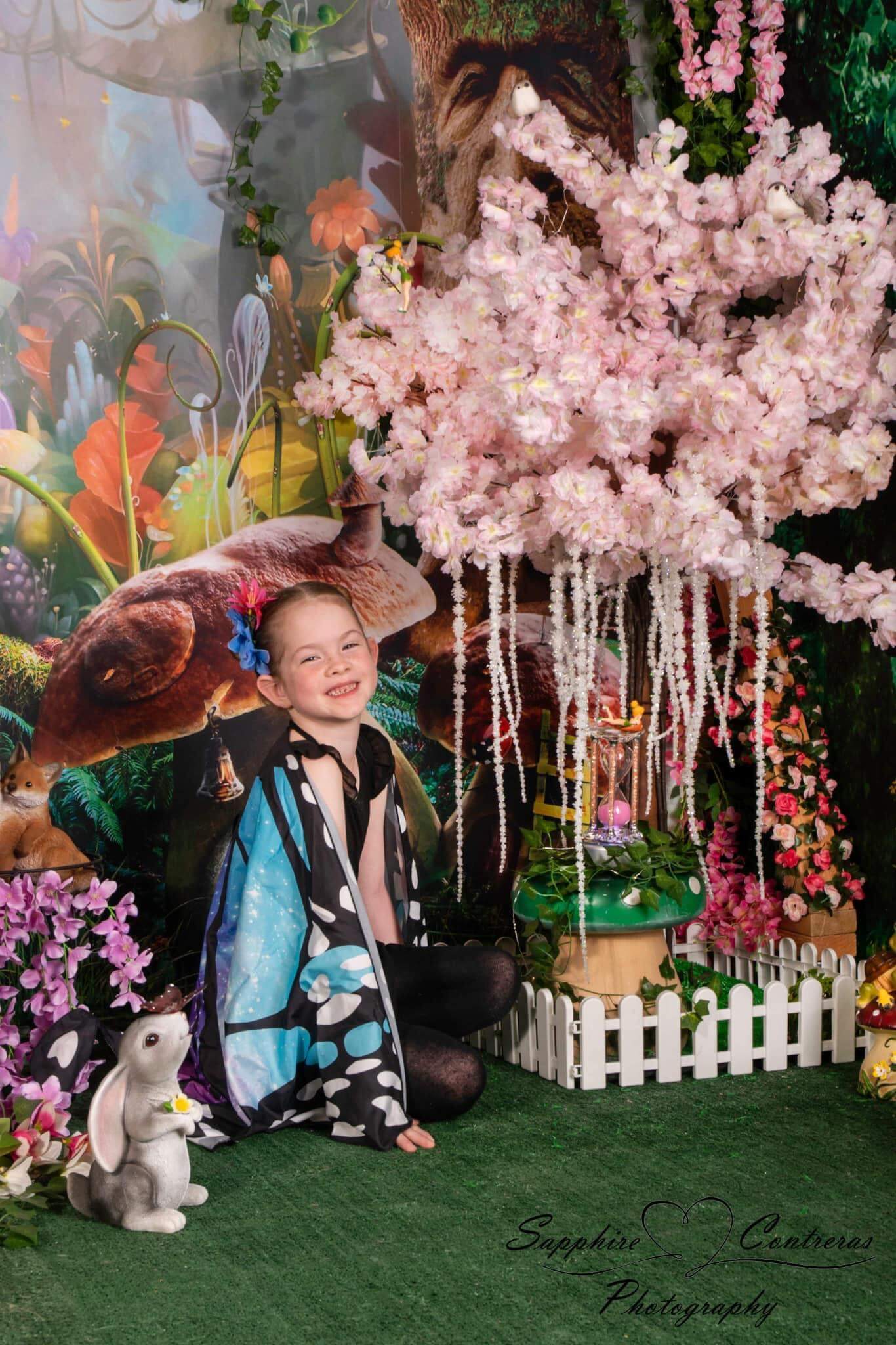 Kate Children Fairy Tale Wonderland Forest Mushrooms Backdrop Summer - Kate Backdrop
