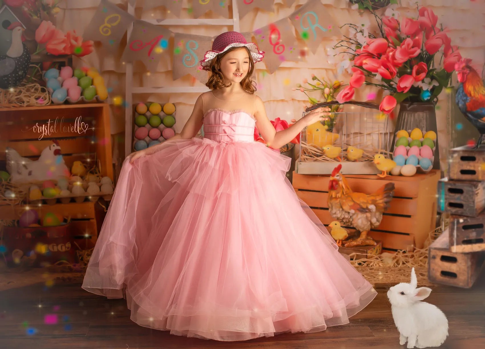 Kate Colorful Eggs Happy Easter Backdrop for Photography - Kate Backdrop