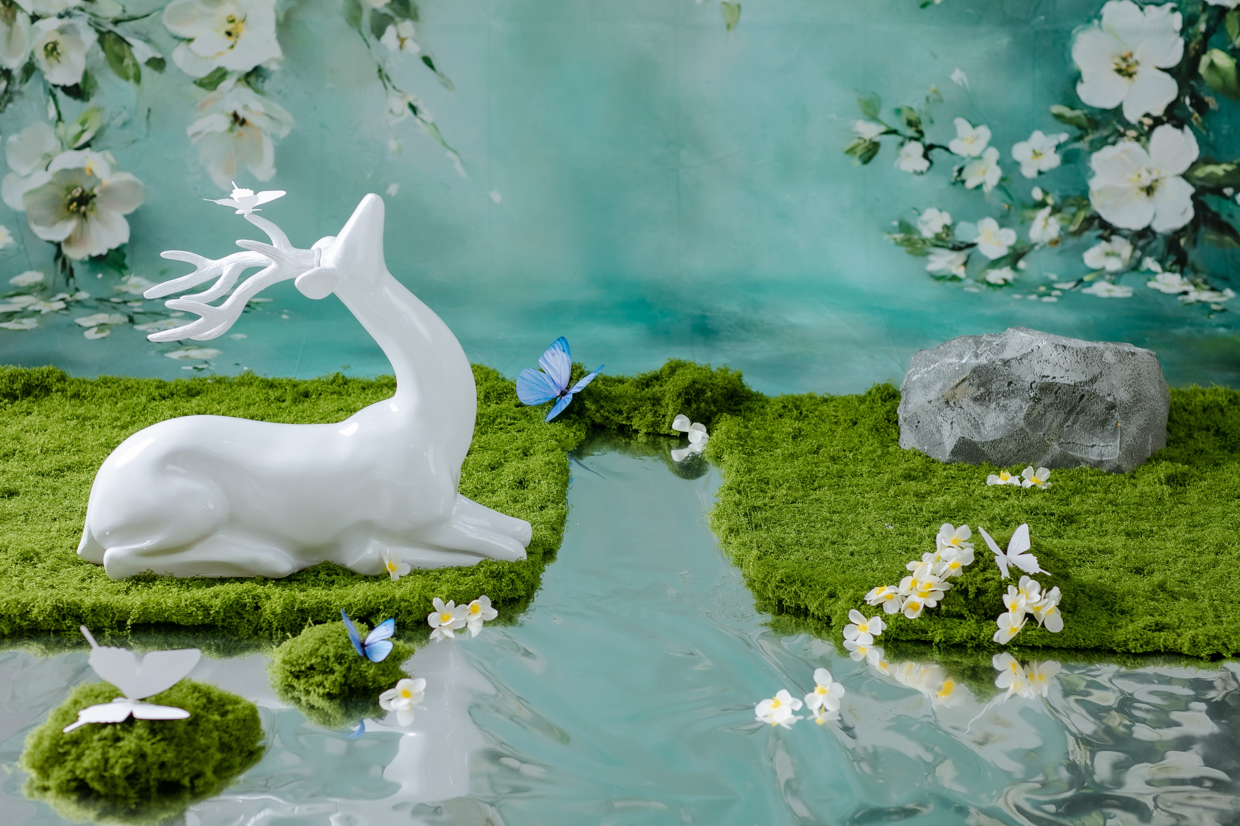 Bloemenmuts voor pasgeboren fotografie