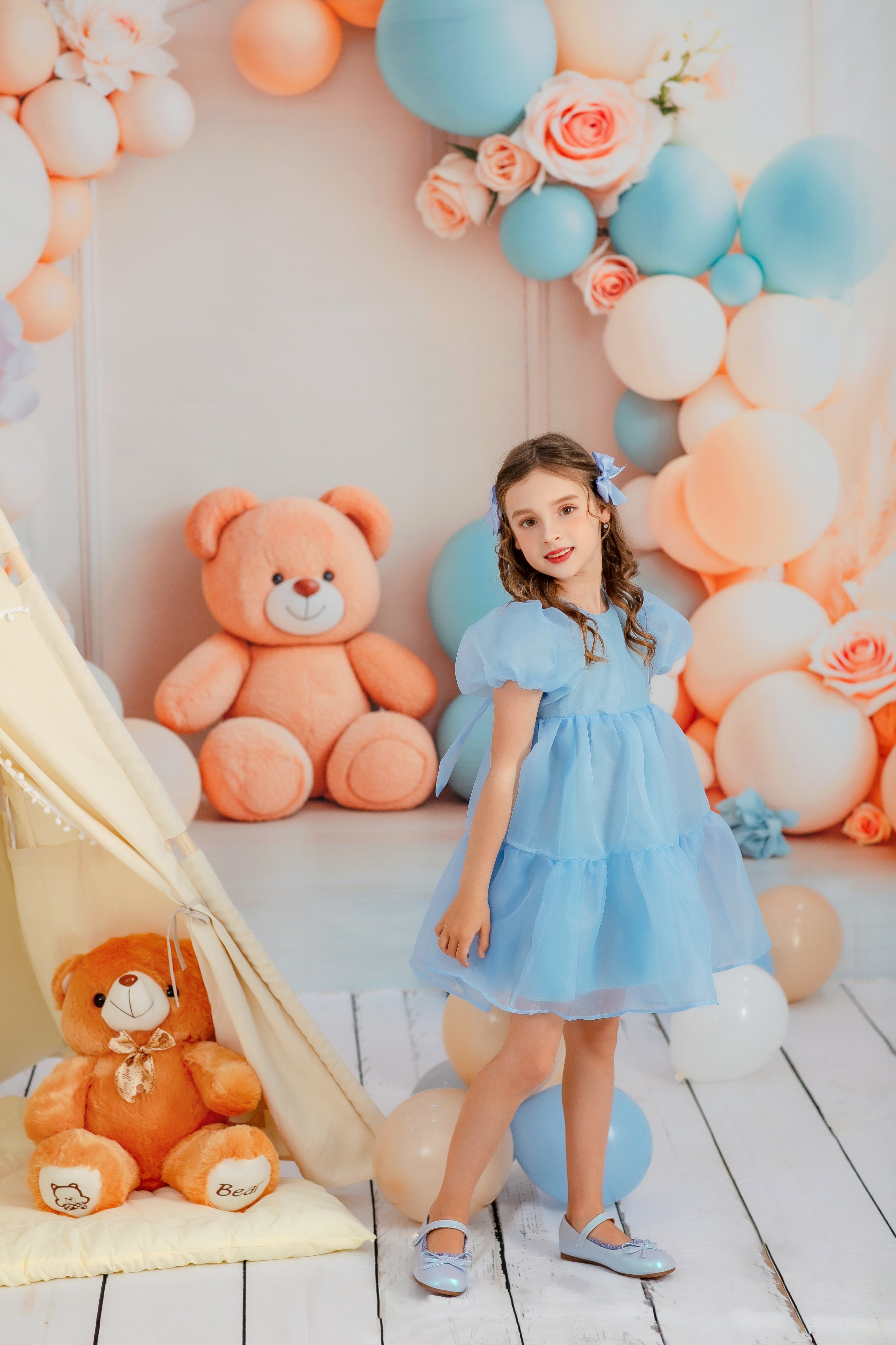 Kate Blue Kids Dress for Photography