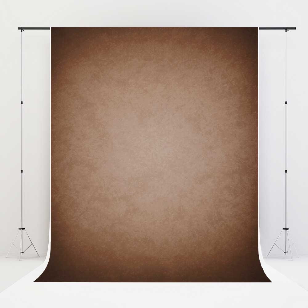 Kate Old Master Abstract Texture Light Brown Fleece Printed Backdrop for Photography