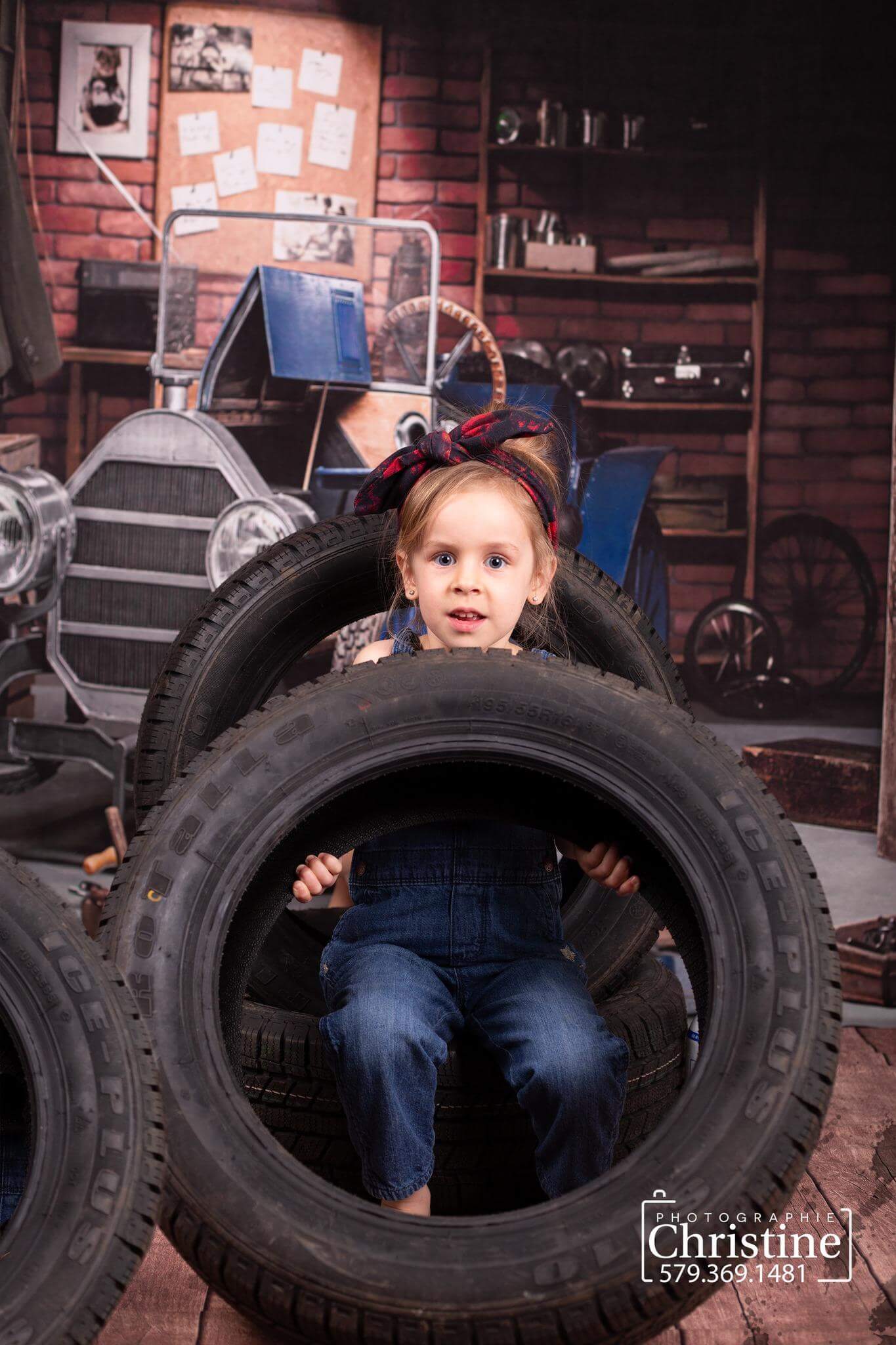 Kate Father's Day Garage Car Workshop Backdrops for Boy - Kate Backdrop