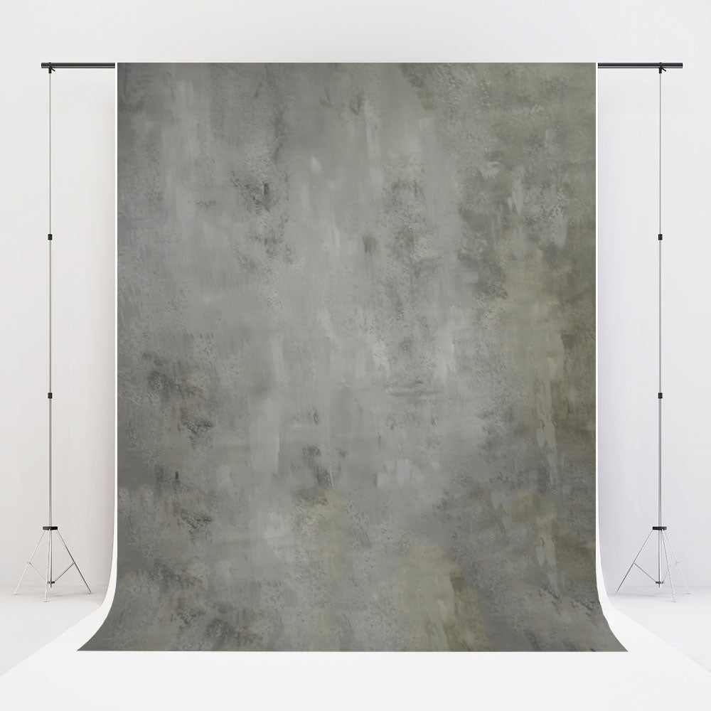 Kate Abstract Painted Dark Gray with Little Green Backdrop for photography - Kate Backdrop