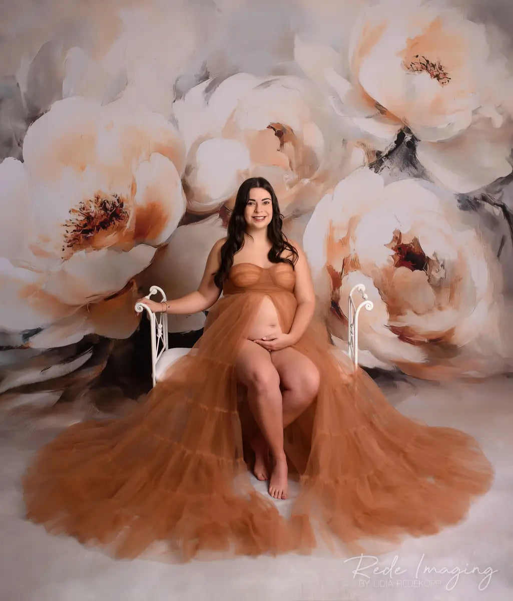 Kate Sexy Tulle Custom Maternity Photoshoot Gowns