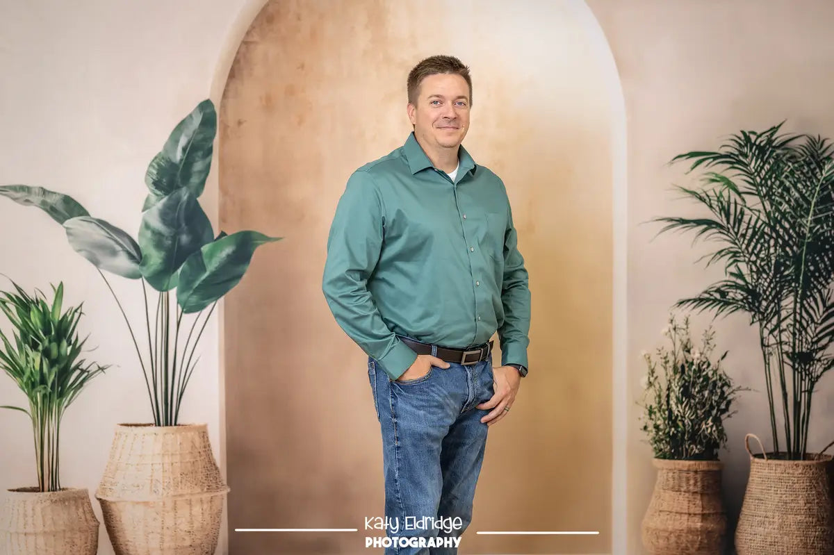 Kate Boho Minimalist Arch Plant Backdrop Designed by Emetselch