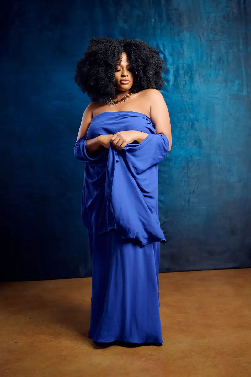 Kate Abstract Deep Blue Gradient Texture Yearbook Backdrop for Photography