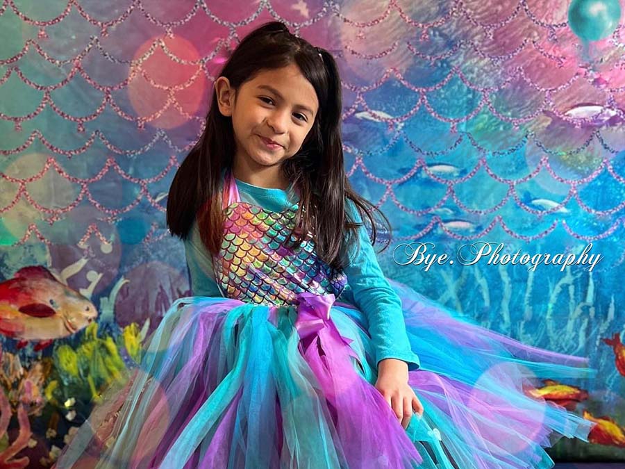 Kate Summer Undersea Mermaid Pearls Backdrop for Photography - Kate Backdrop