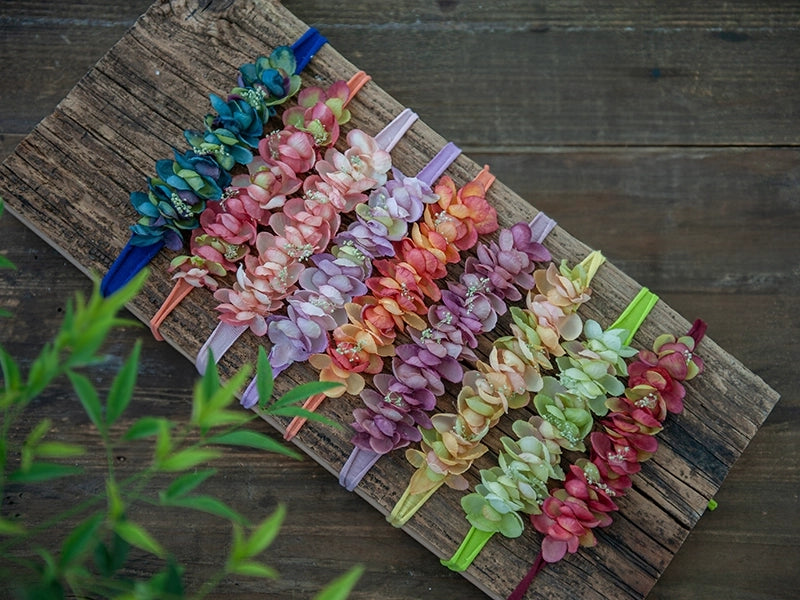 Floraal Hoofdband voor pasgeboren fotografieset M