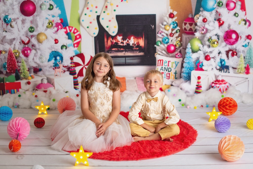 Kate Christmas Merry & Bright Photo Kit Photography Backdrops&Props Themed Bundle