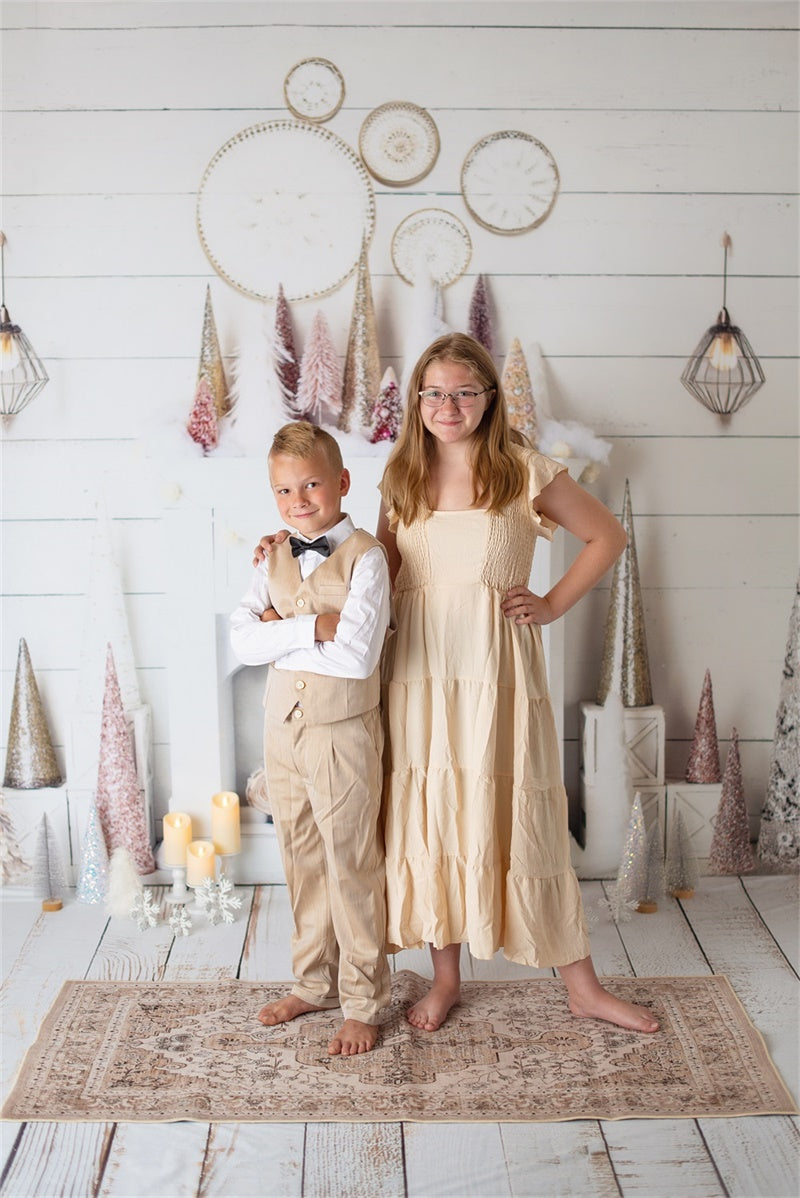 RTS Kate Pink and Gold Boho Christmas Photo Kit Photography Backdrops&Props Themed Bundle