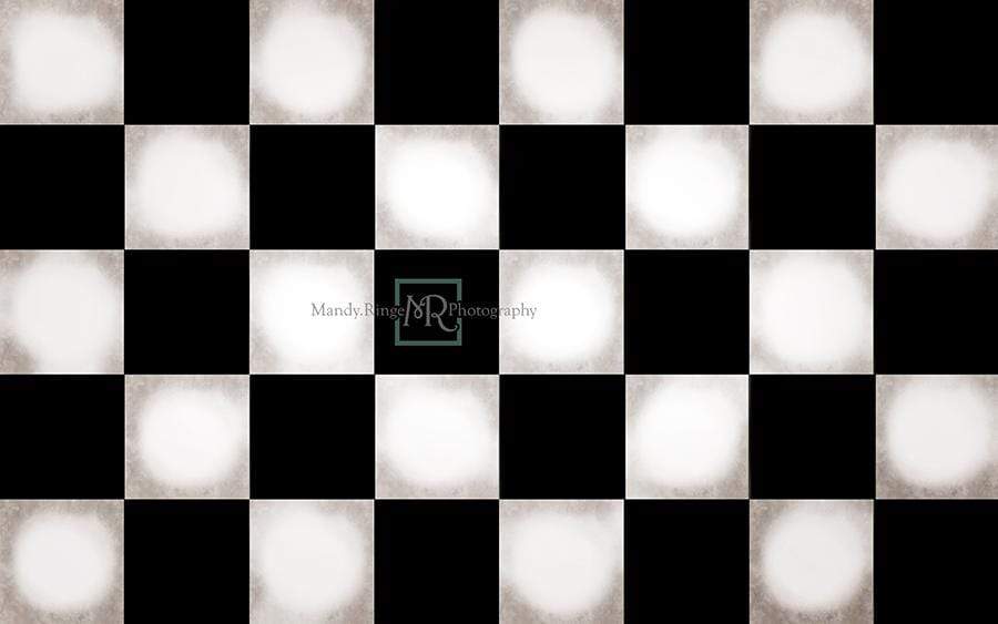Katebackdrop¡êoKate Black&White Checker Rubber Floor Mat Designed By Mandy Ringe Photography