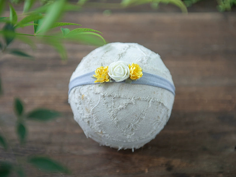 Bloemenstretch-tieback-hoofdband voor Newborn fotografie set