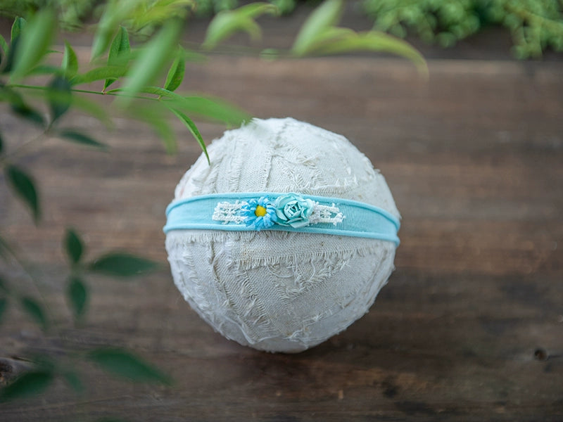 Bloemenstretch-tieback-hoofdband voor Newborn fotografie set