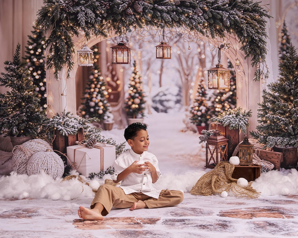 Valentine's Pink Candy House Foto Achtergrond Designed by Mini MakeBelieve