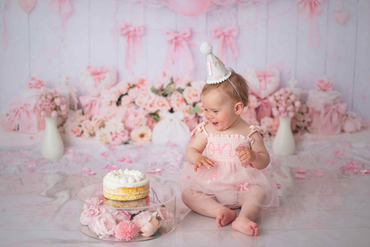 Kate Pink Balloon Flower Cakesmash Photo Kit Photography Backdrops&Props Themed Bundle(US ONLY)