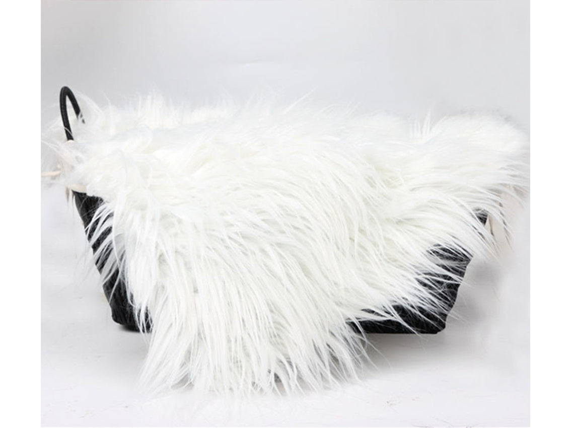 Kate Faux Fur Blanket Basket Stuffing Mat