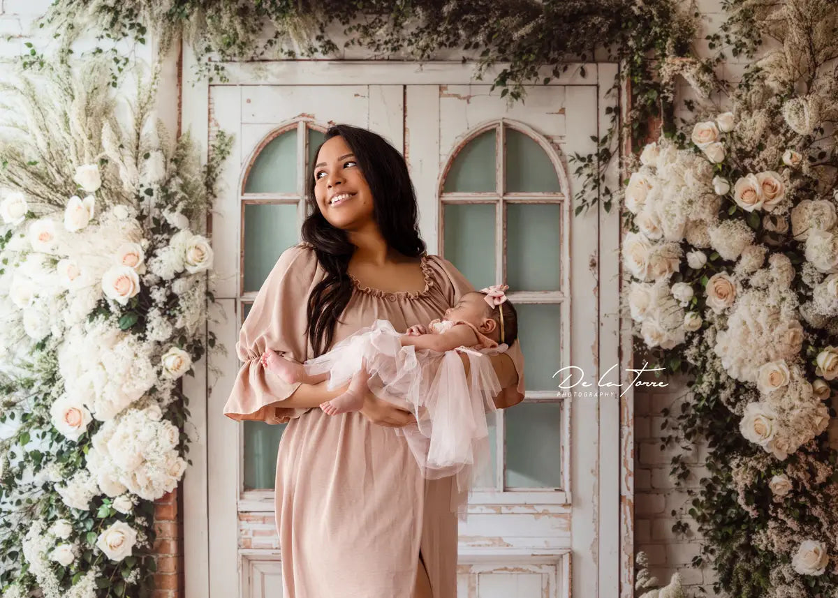 SALE Kate Spring Floral Door Backdrop Designed by Emetselch