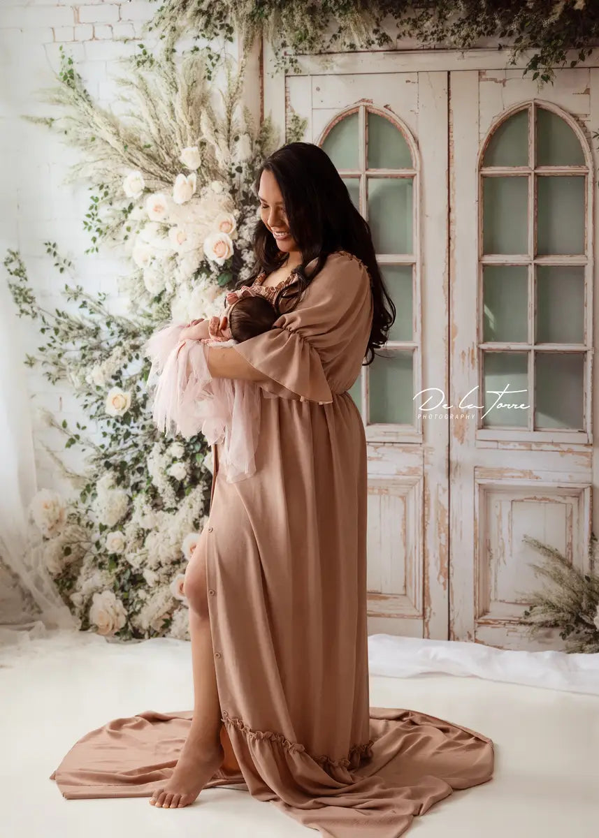 Kate Spring Floral Door Backdrop Designed by Emetselch