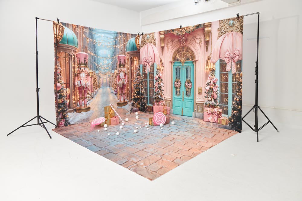 Kate Christmas Pink Candy Shop Room Set Photo Kit Photography Backdrops&Props Themed Bundle