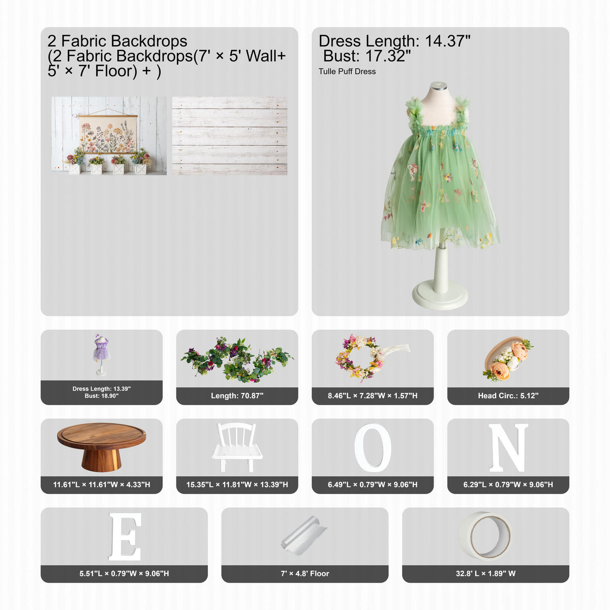 Kate Flower 1st Cakesmash Photo Kit Photography Backdrops&Props Themed Bundle(US ONLY)