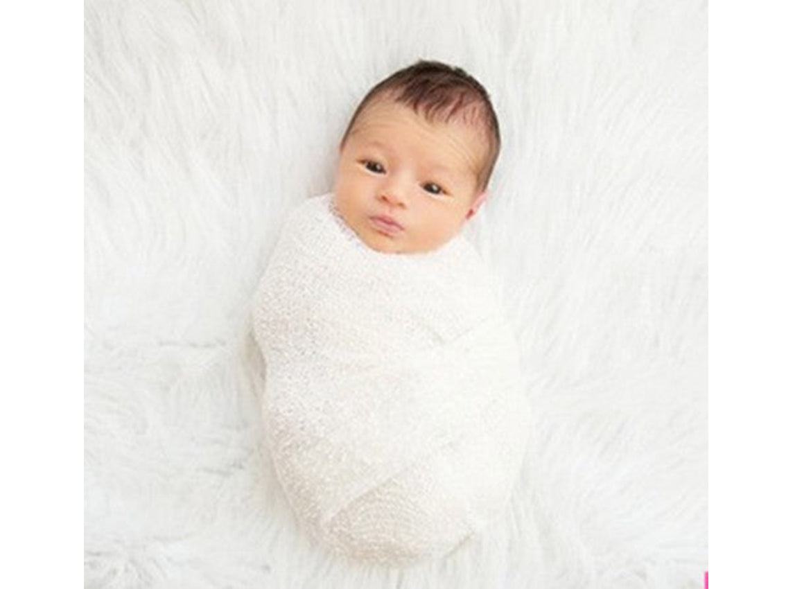Kate 40x150cm Cotton Yarn Newborn Baby Swaddle Posing Wrap Fabric