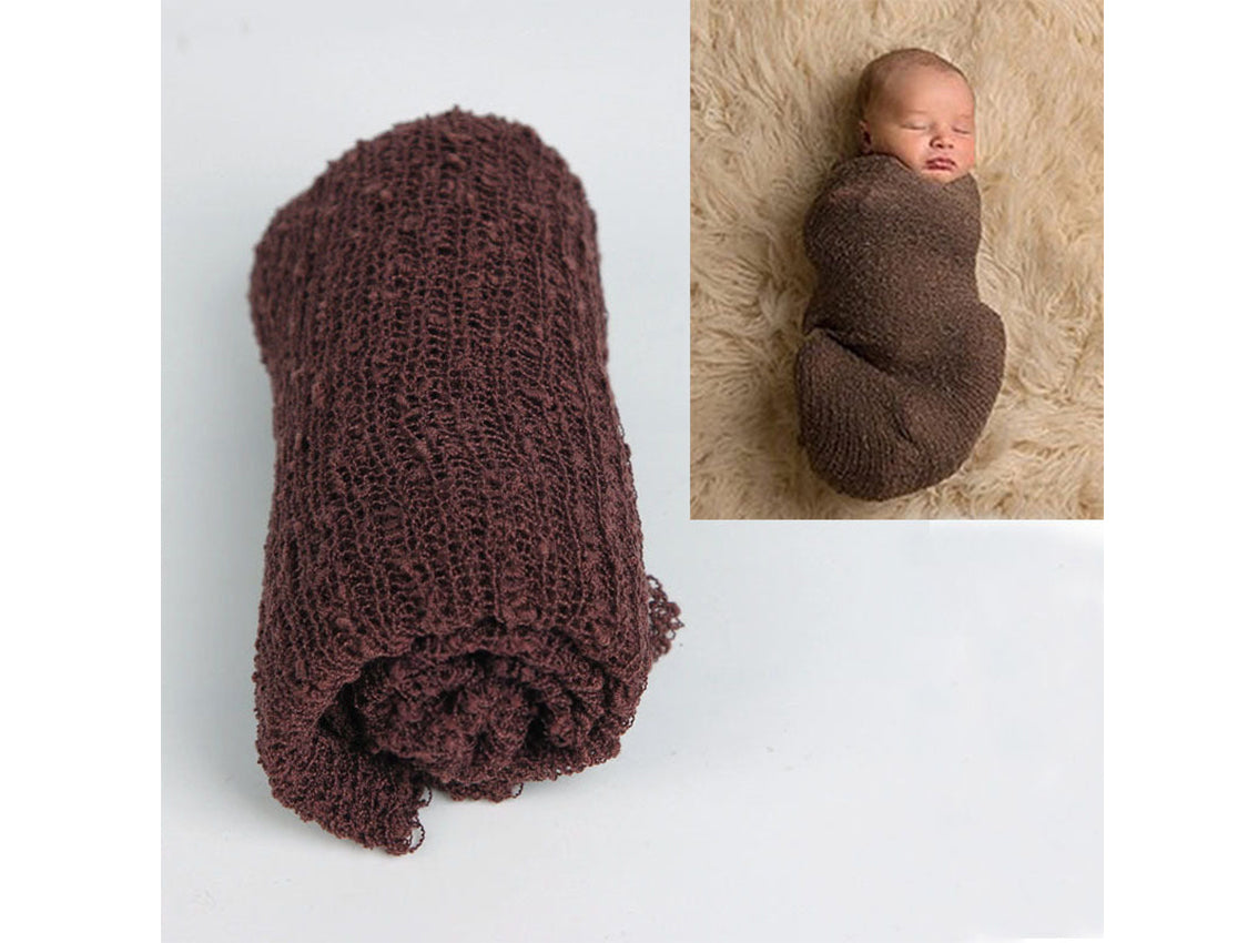 Kate 40x150cm Cotton Yarn Newborn Baby Swaddle Posing Wrap Fabric